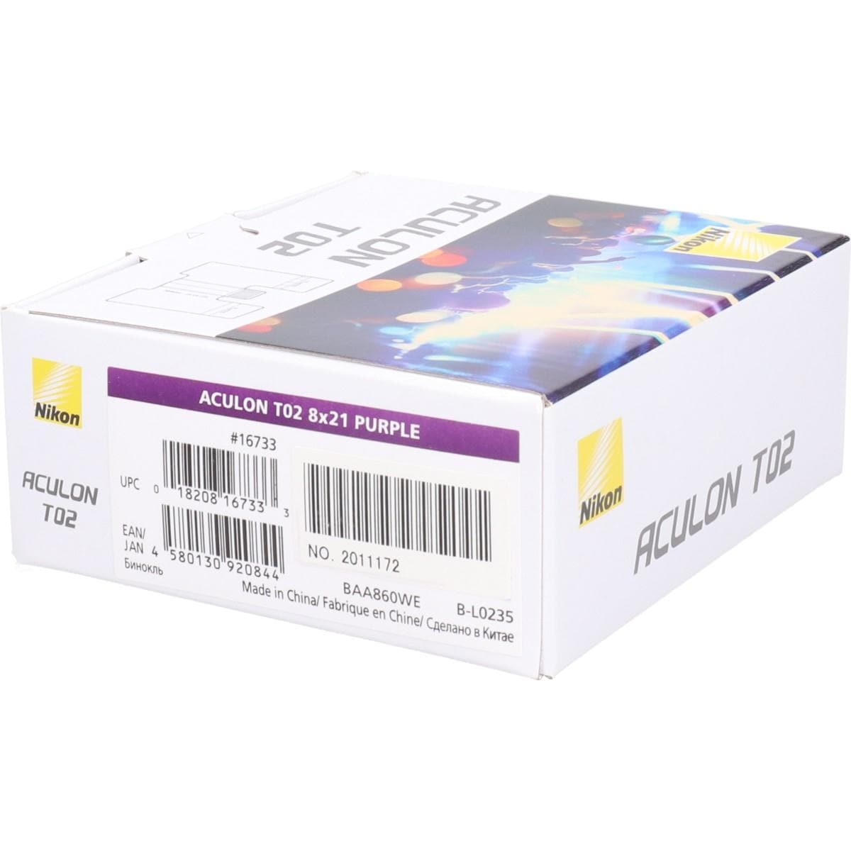 【未使用品】ＡＣＵＬＯＮ　Ｔ０２　８Ｘ２１　パープル