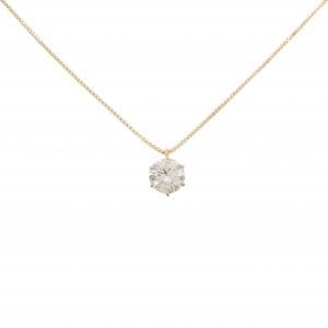 K18YG ソリティア ダイヤモンド ネックレス 0.424CT