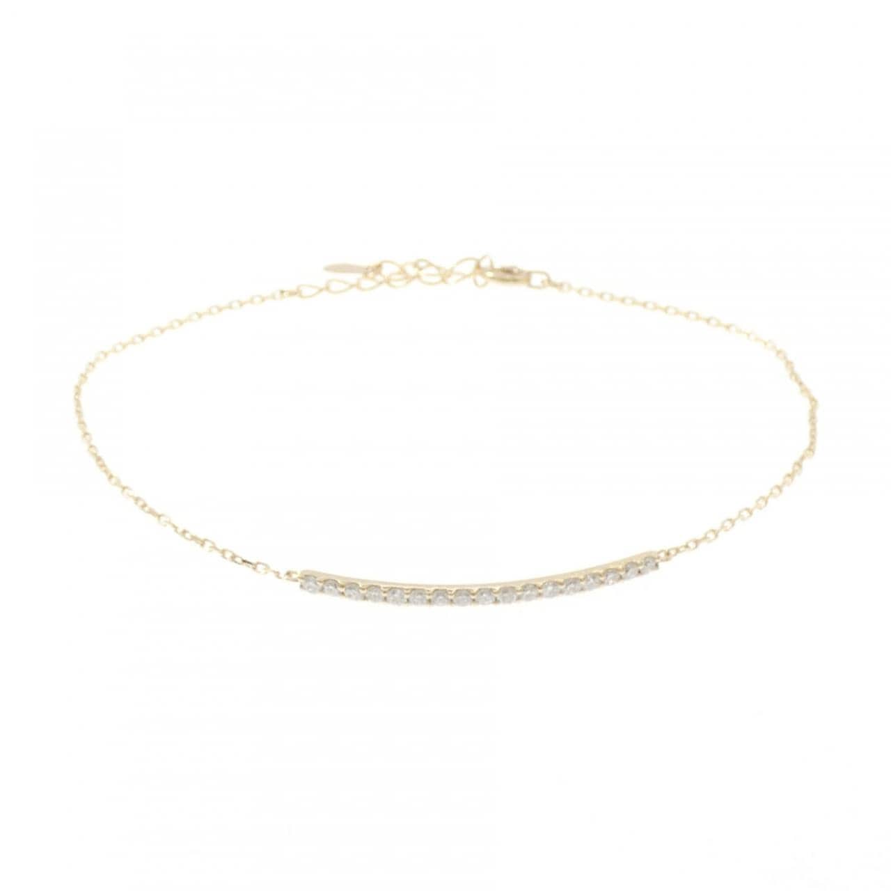 【リメイク】K10YG ダイヤモンド ブレスレット 0.24CT