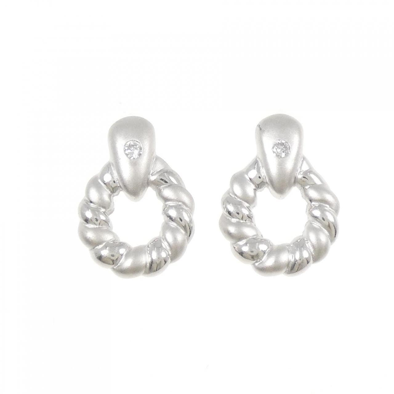 PT/PT850 ダイヤモンド ピアス 0.06CT