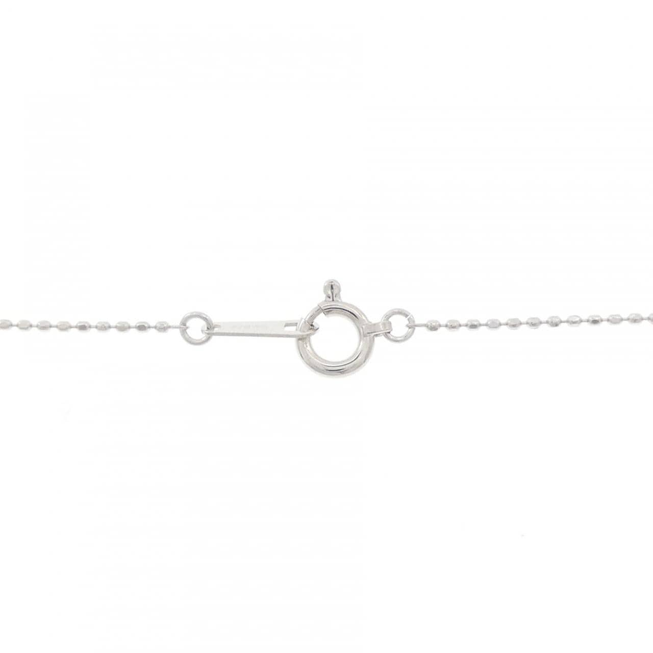 K18WG クロス ダイヤモンド ネックレス 0.15CT