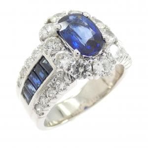 K18WG サファイヤ リング 2.44CT