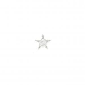 PT900 スター ダイヤモンド ピアス 0.15CT 片耳