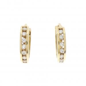 K18YG ダイヤモンド ピアス 0.32CT