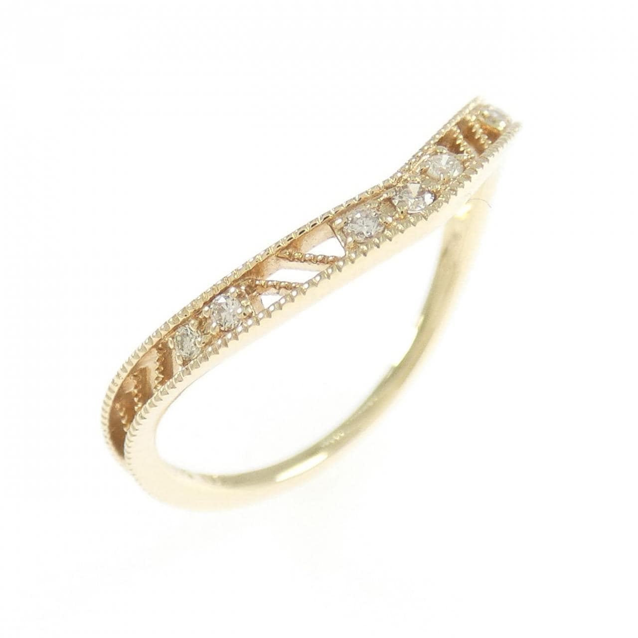 アガット ダイヤモンド リング 0.05CT