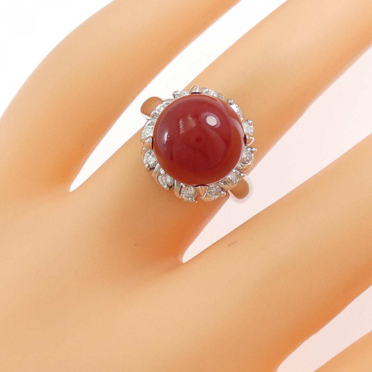 PT900 サンゴ リング 11.1mm
