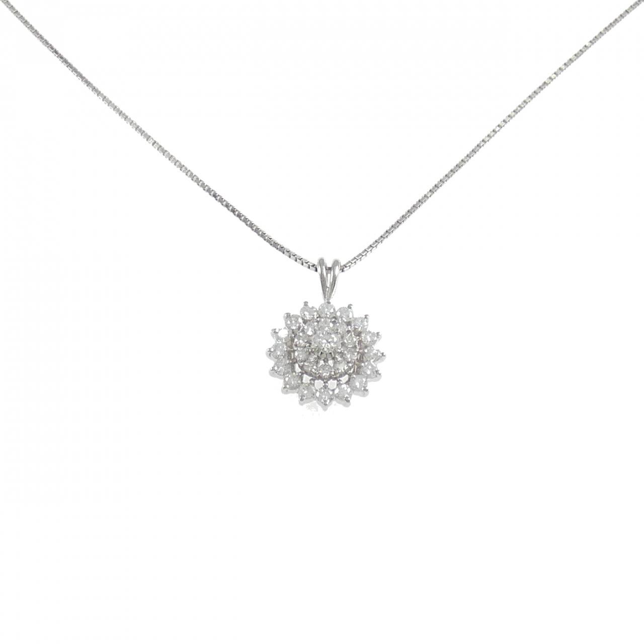 PT900/PT850 ダイヤモンド ネックレス 1.01CT
