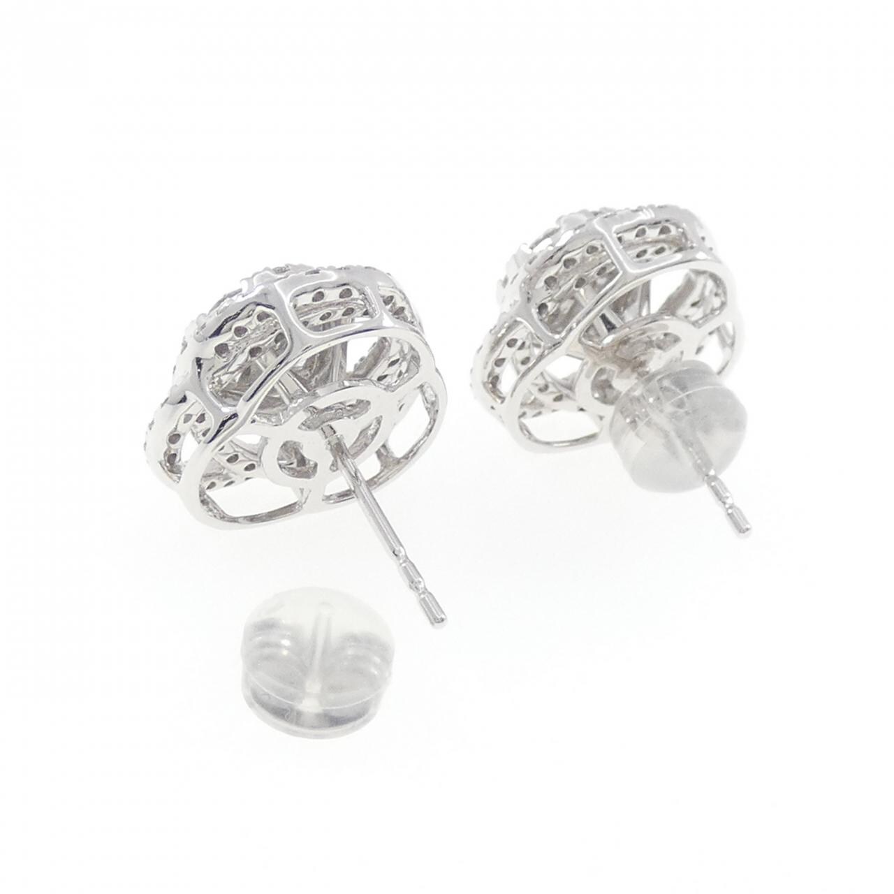 K18WG ダイヤモンド ピアス 1.50CT