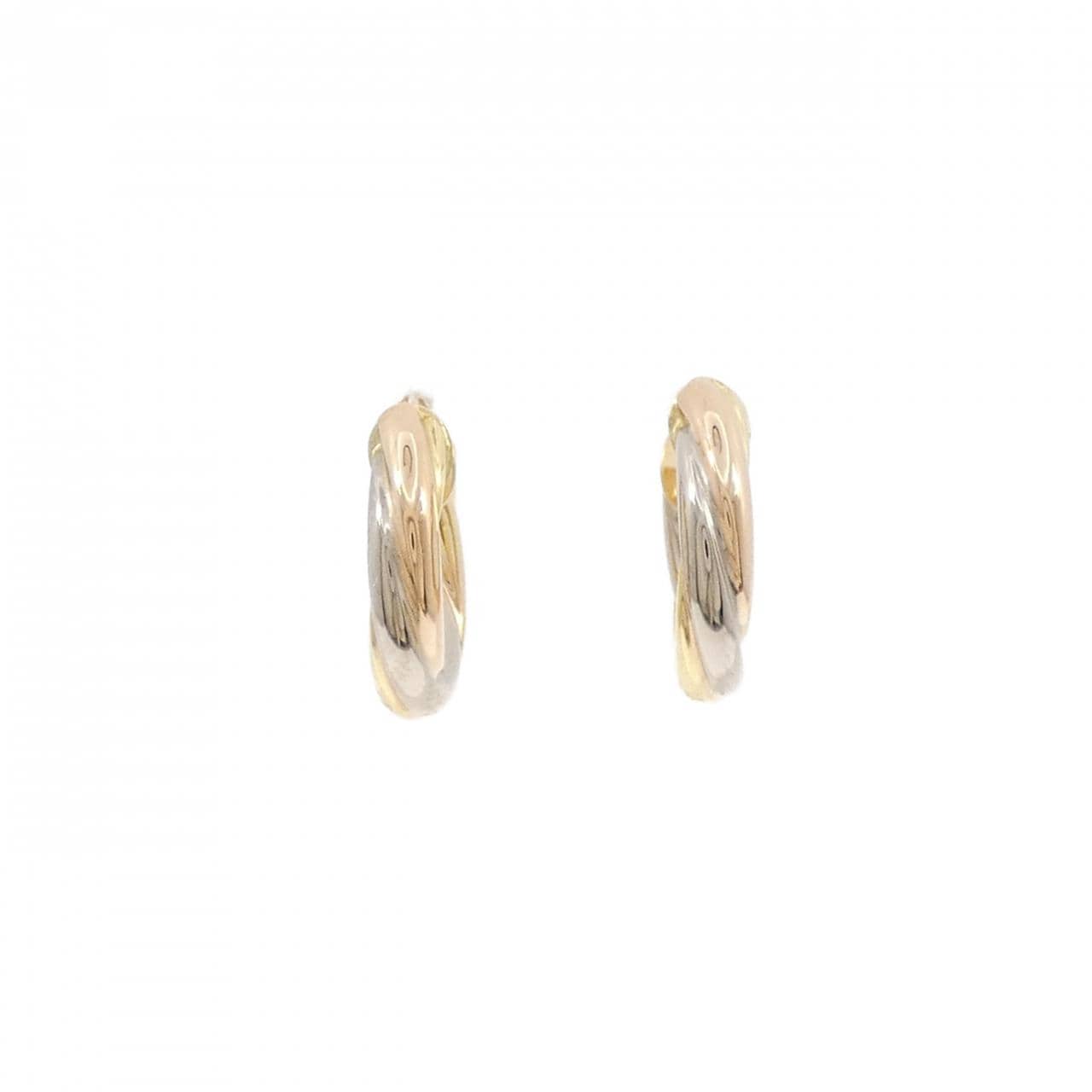 K18スリーカラー ピアス