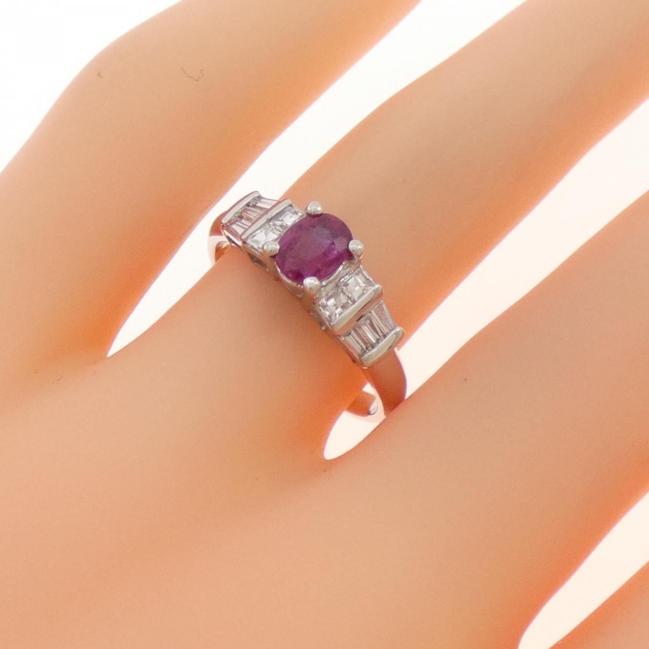 PT900 ルビー リング 0.56CT