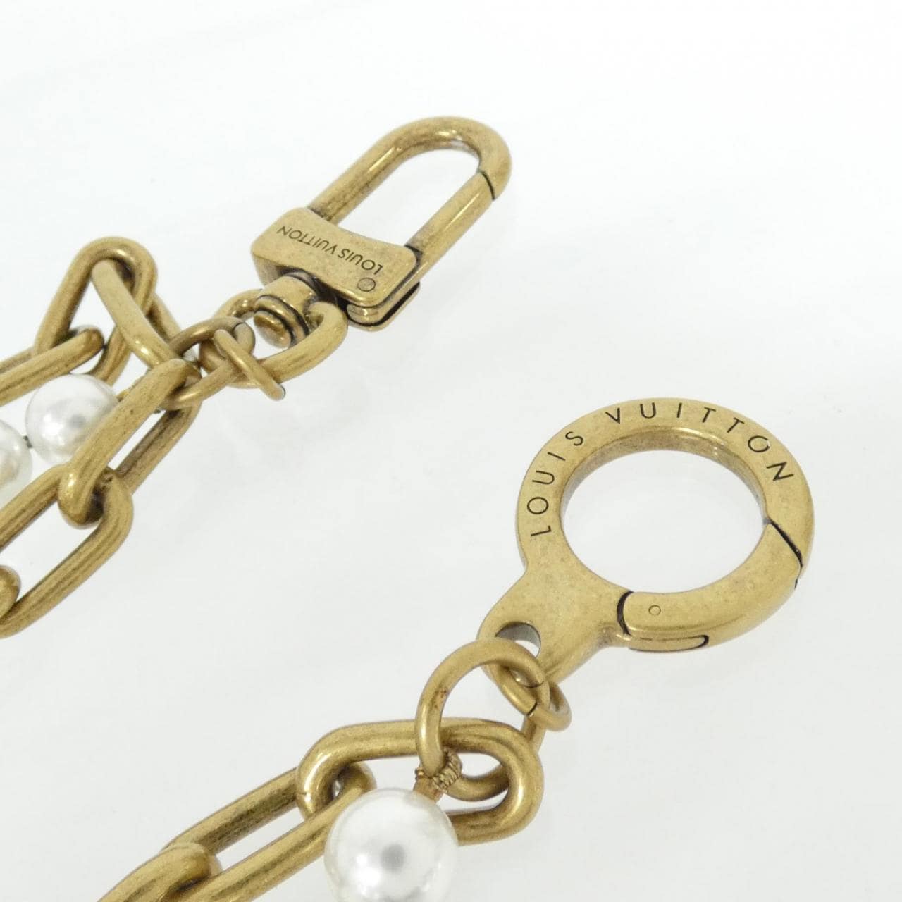 LOUIS VUITTON包小饰物鏈條腰帶 珍珠 M01689 包小饰物