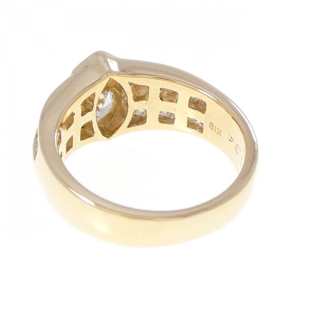 K18YG ダイヤモンド リング 0.57CT