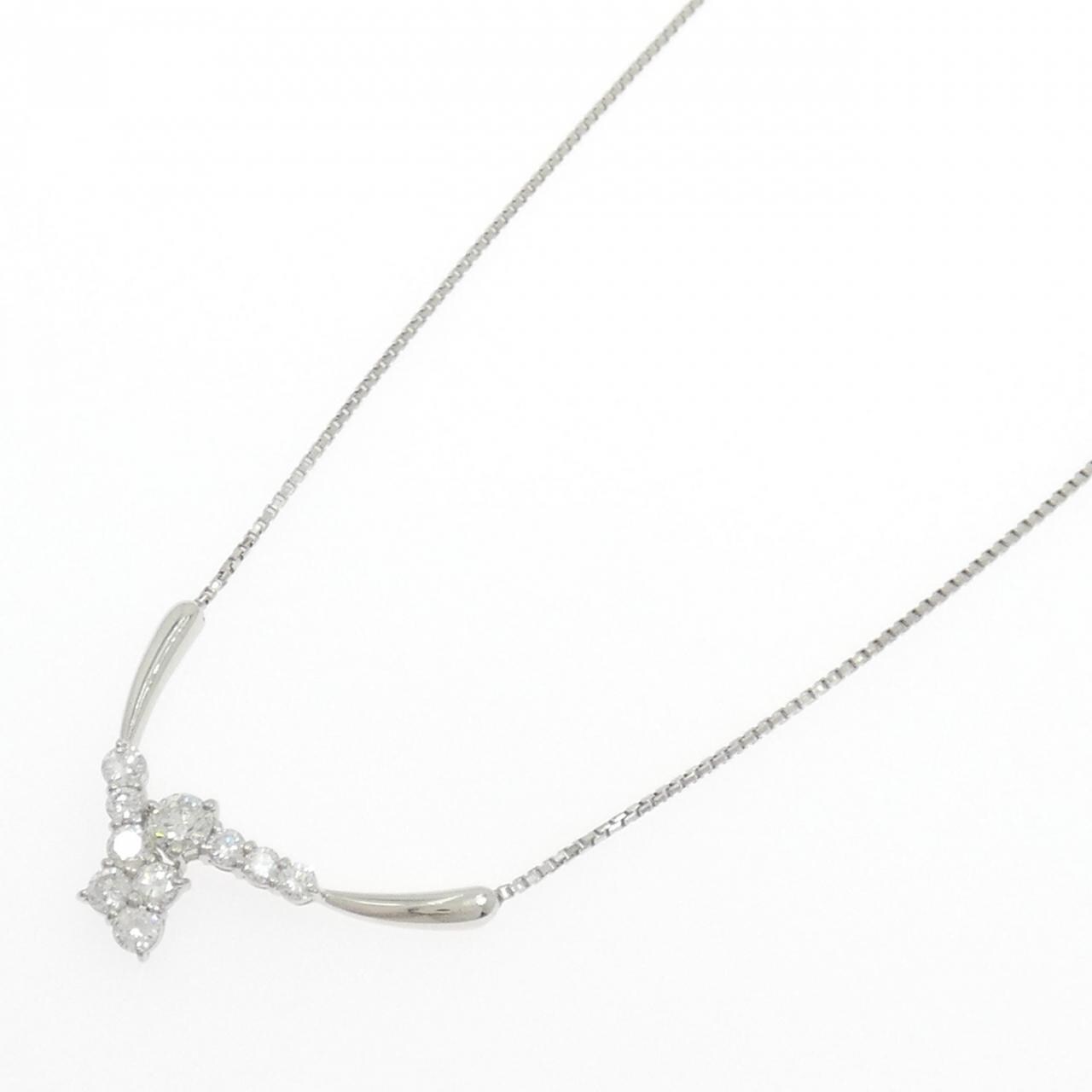 PT900/PT850 ダイヤモンド ネックレス 1.01CT