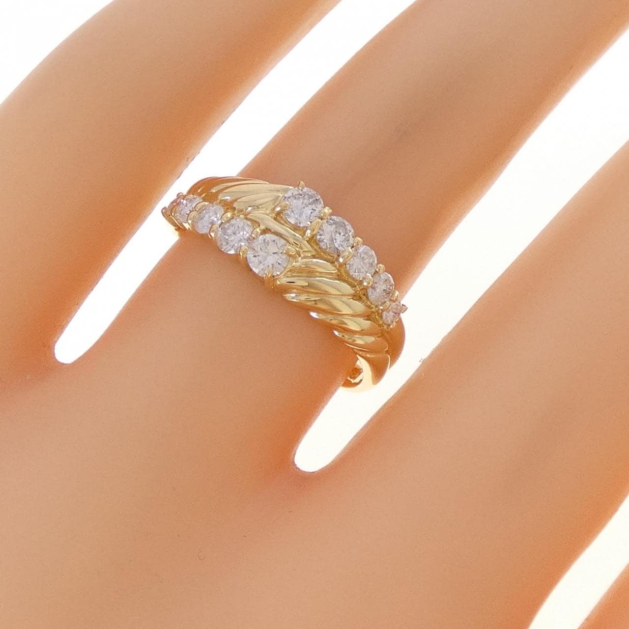K18YG ダイヤモンド リング 0.50CT