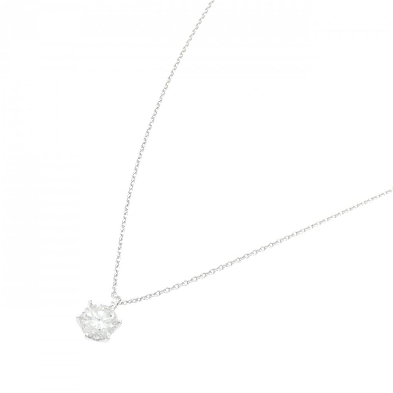 【再加工款】PT900/PT850鑽石項鍊 1.170克拉 F色 I1淨度 良好