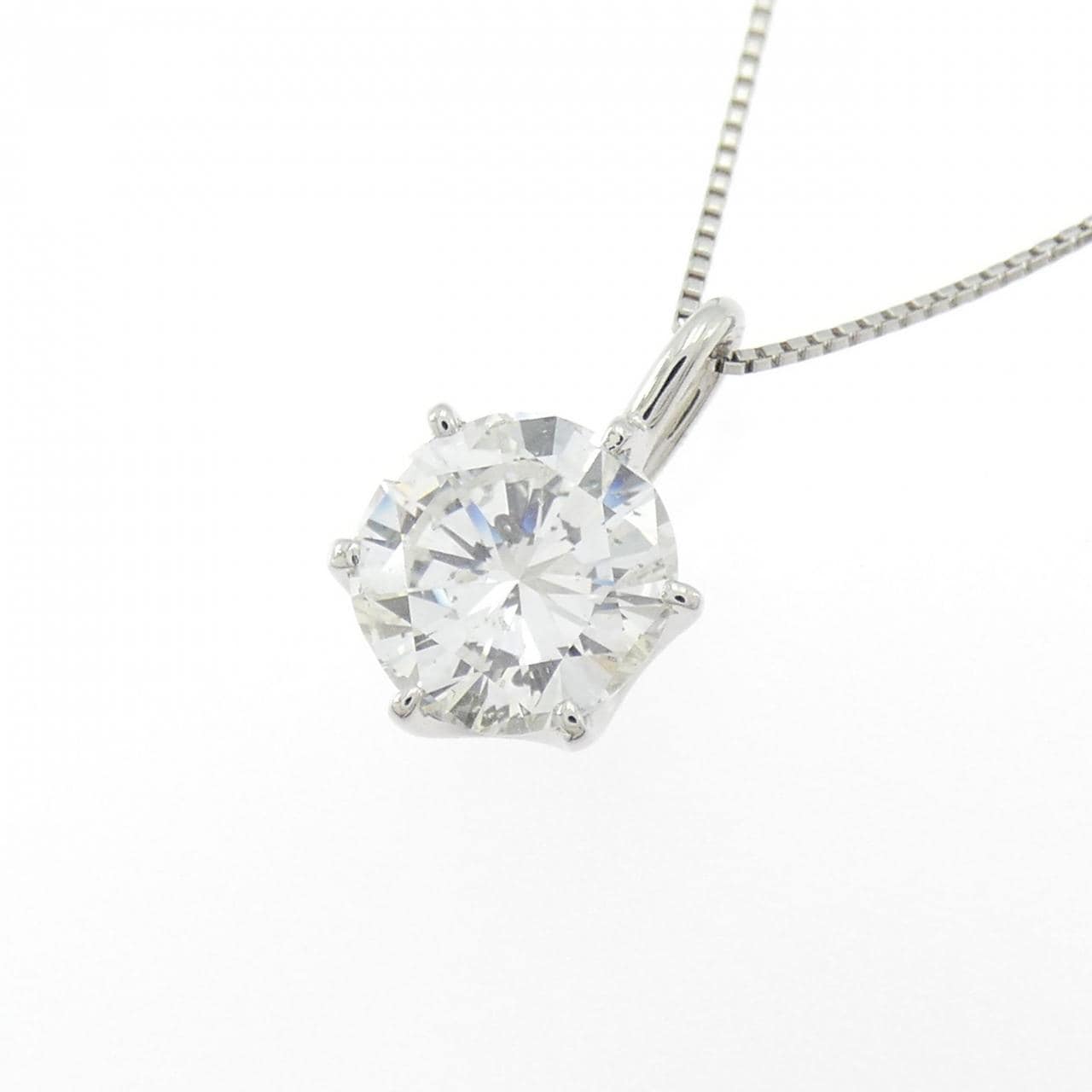 PT900/PT850 ダイヤモンド ネックレス 1.418CT H SI2 Good