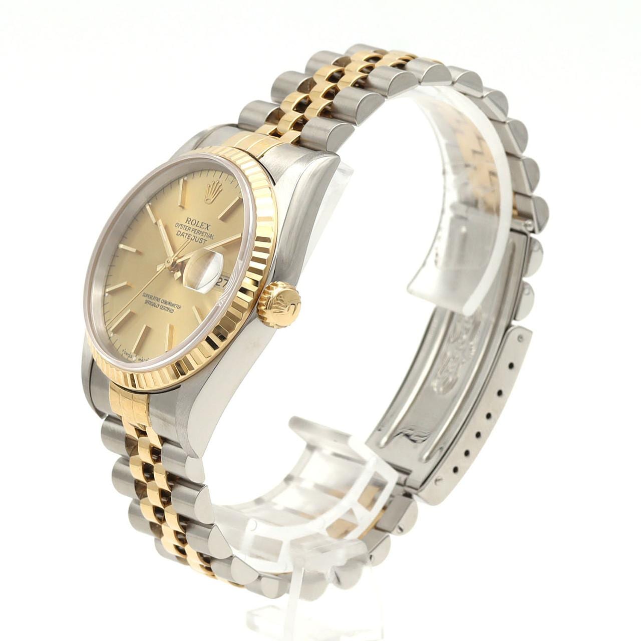 ロレックス デイトジャスト 16233 SSxYG 自動巻 S番