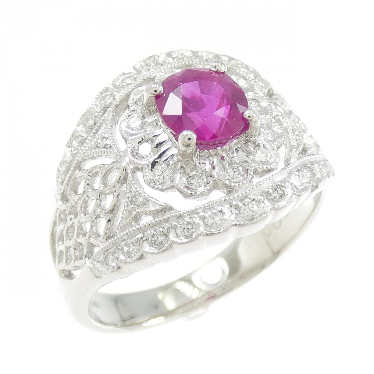PT900 ルビー リング 1.10CT
