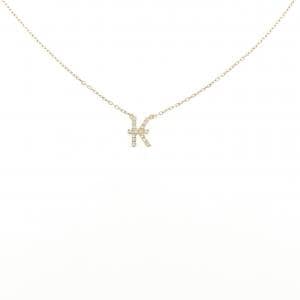 アーカー イニシャル ネックレス 0.06CT