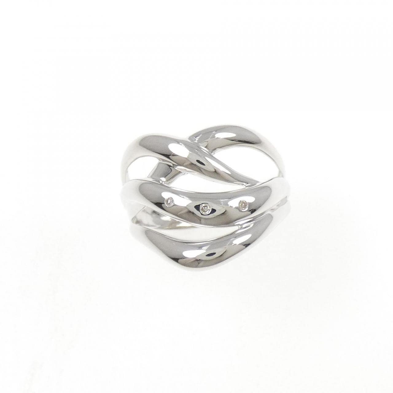 K10WG ダイヤモンド リング 0.02CT