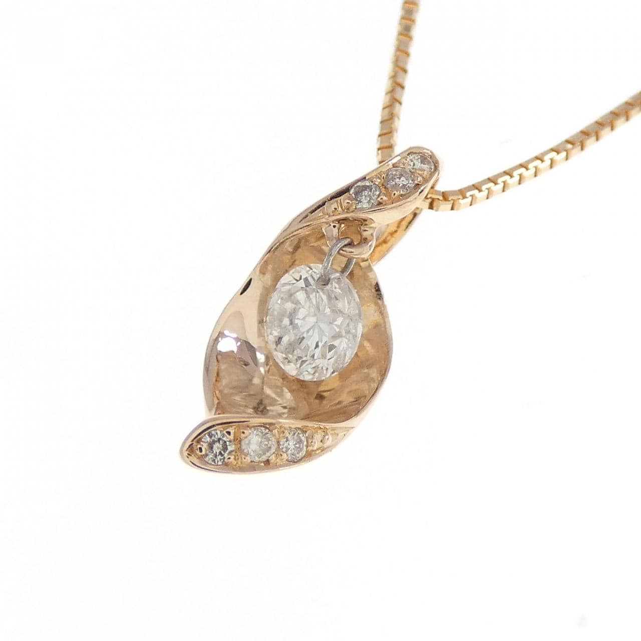 K18PG ダイヤモンド ネックレス 0.30CT