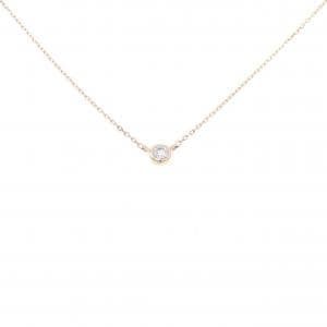 K10PG/K18PG ソリティア ダイヤモンド ネックレス 0.05CT
