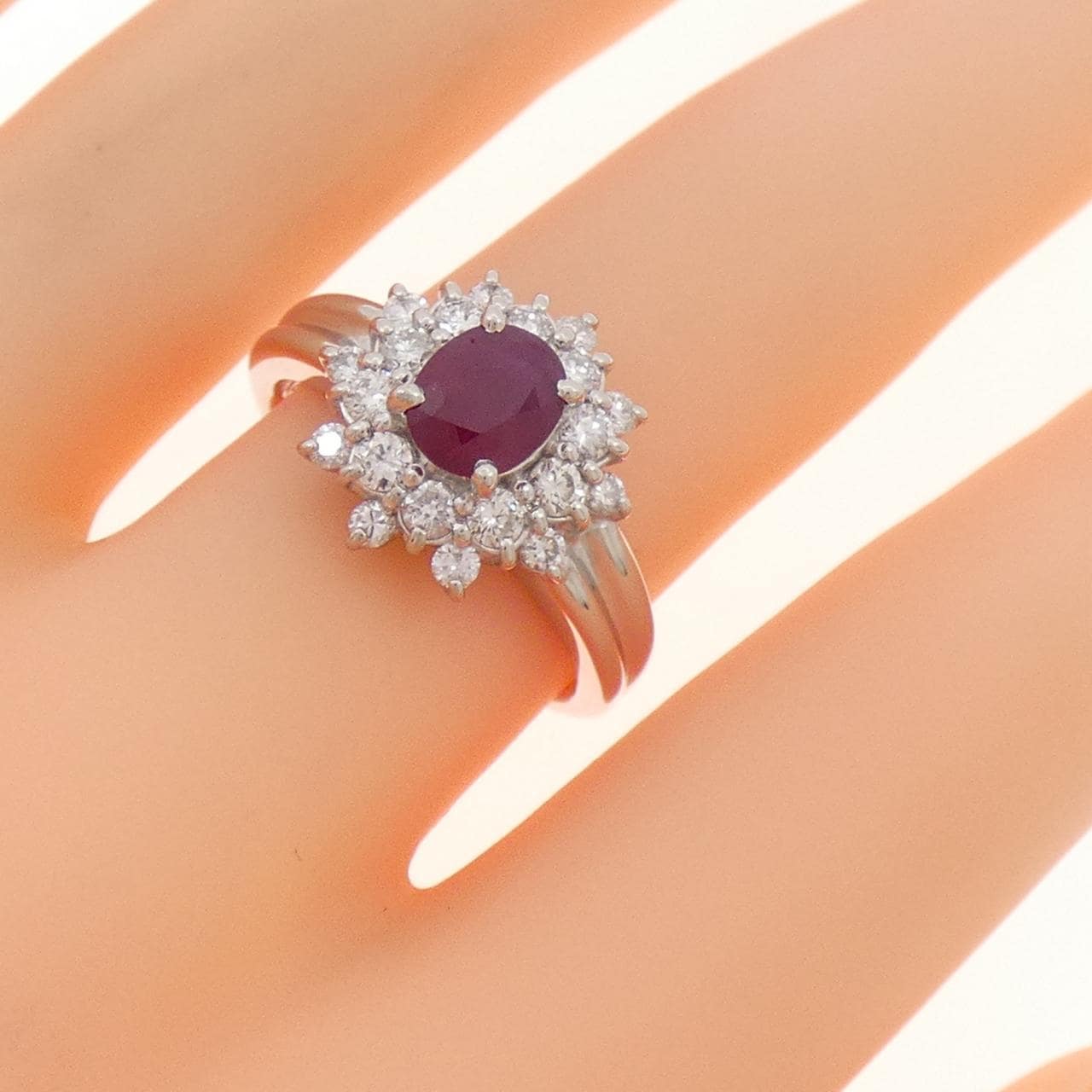 PT850 ルビー リング 1.22CT