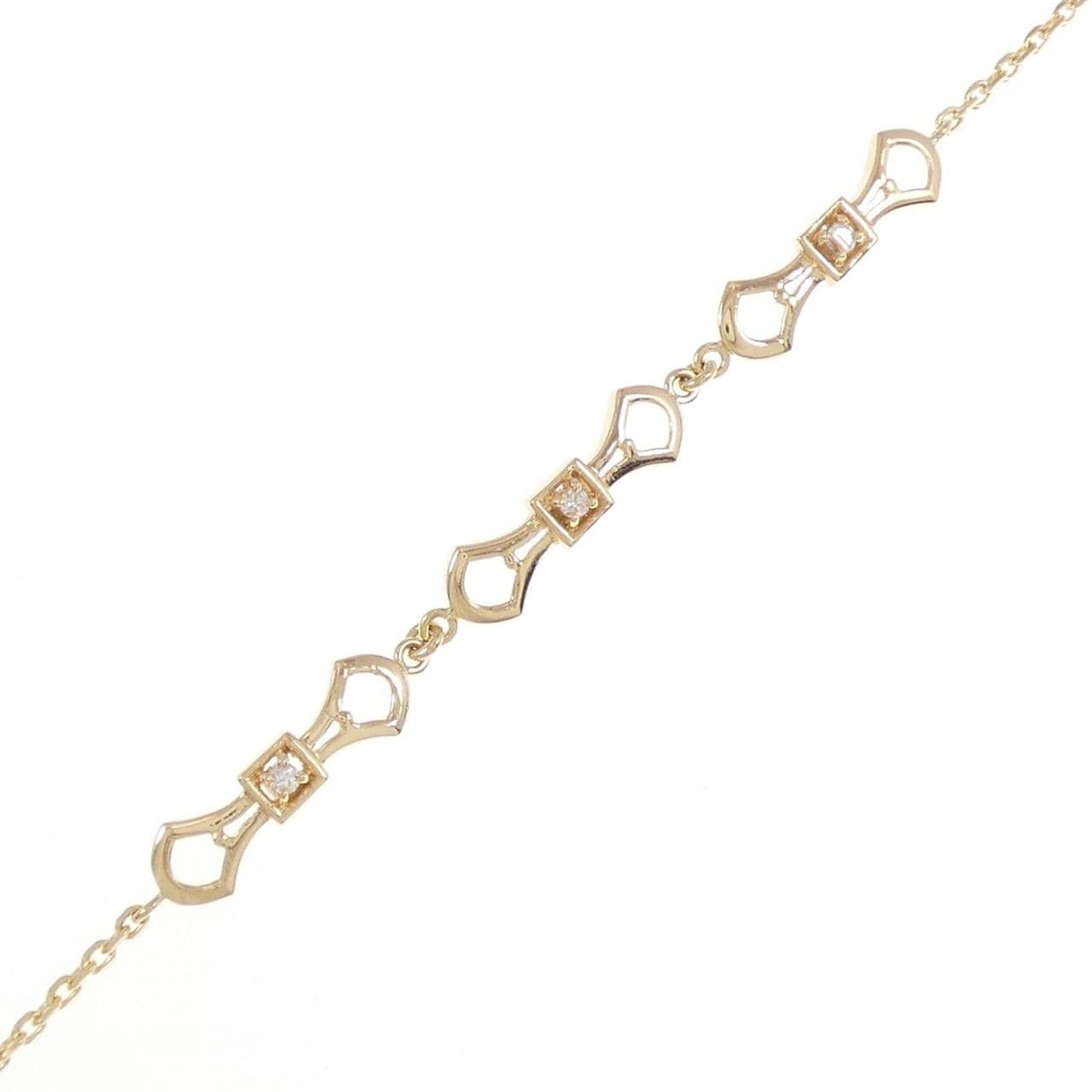 K18YG ダイヤモンド ブレスレット 0.06CT