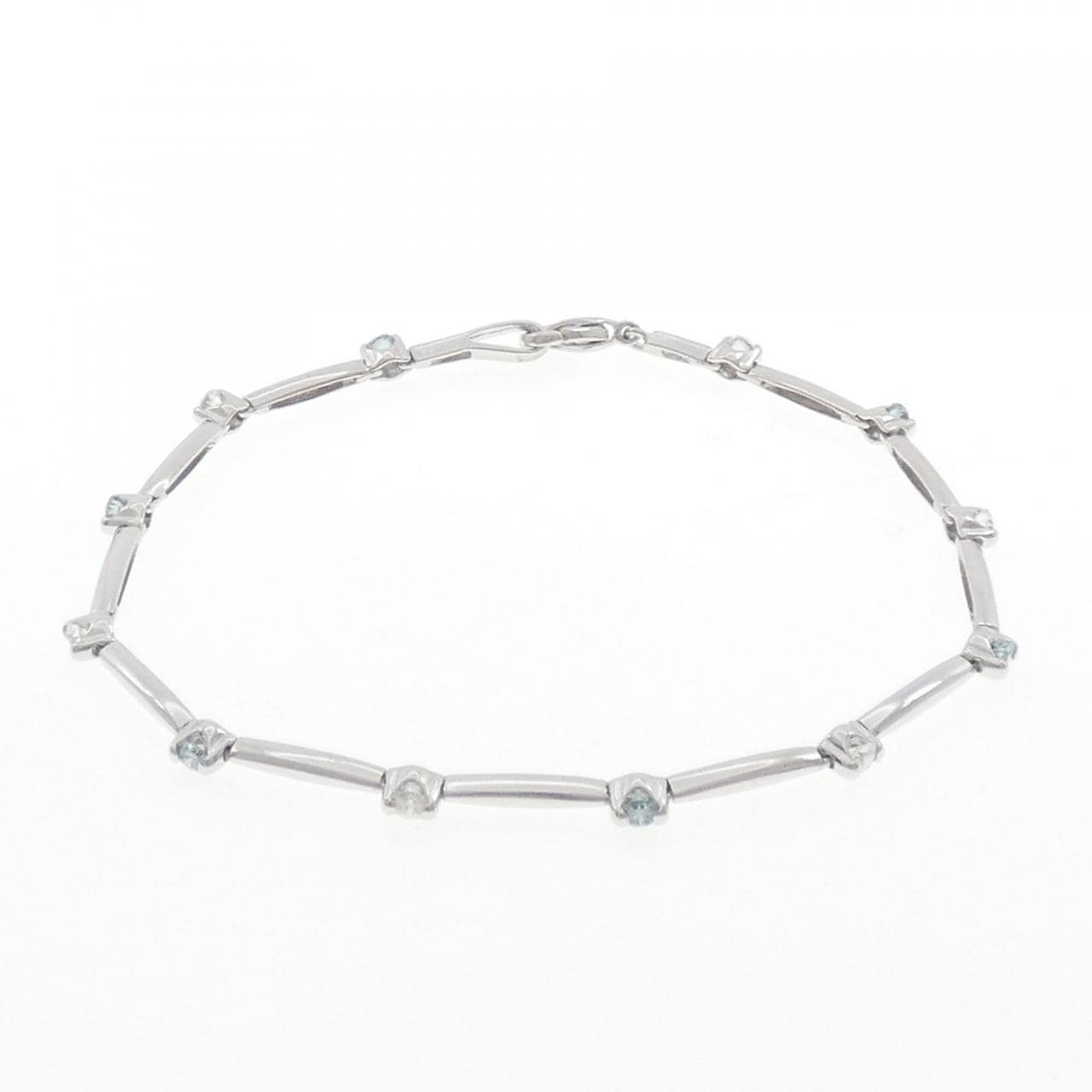 K18WG ダイヤモンド ブレスレット 0.37CT