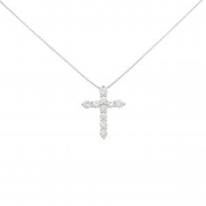 PT900/PT850 クロス ダイヤモンド ネックレス 0.31CT