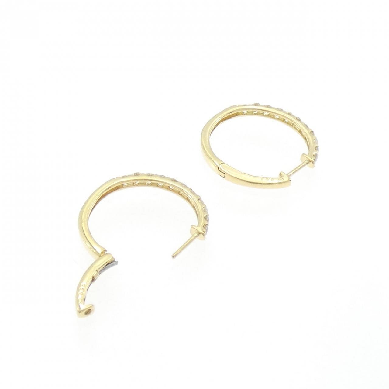 【新品】K18YG ダイヤモンド ピアス 1.00CT