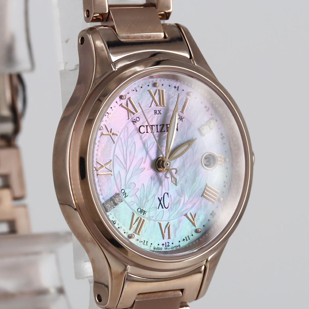 【新品】シチズン クロスシー 電波時計 H060-005VS08/ES9498-51D TI ソーラークォーツ