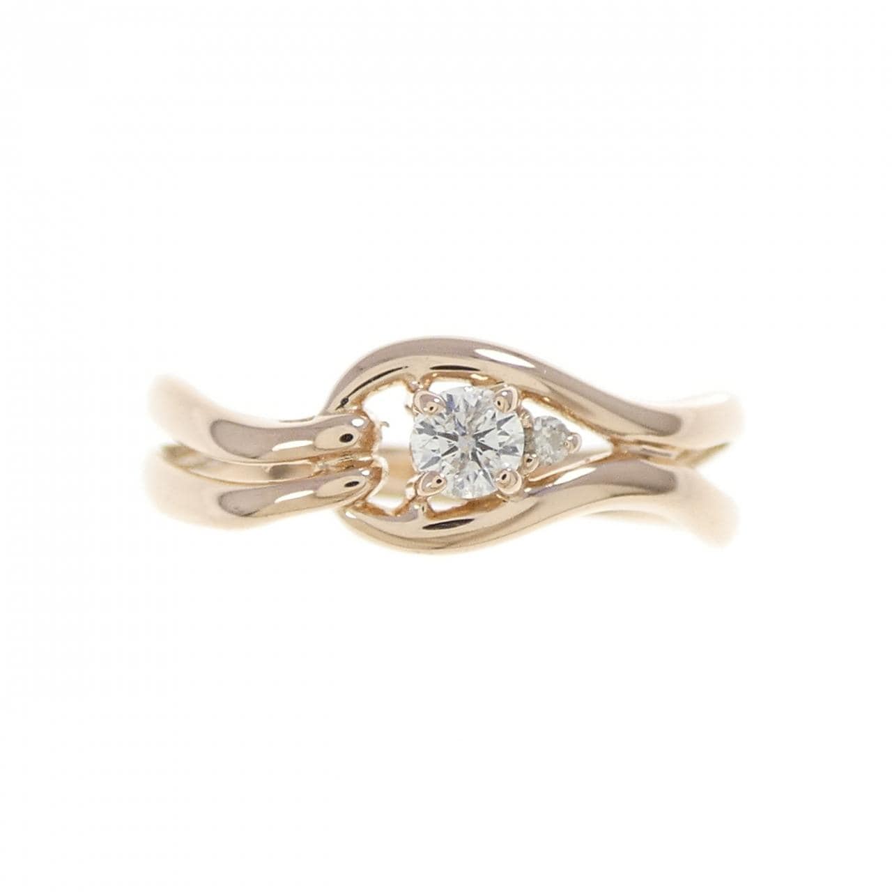 K18PG ダイヤモンド リング 0.10CT