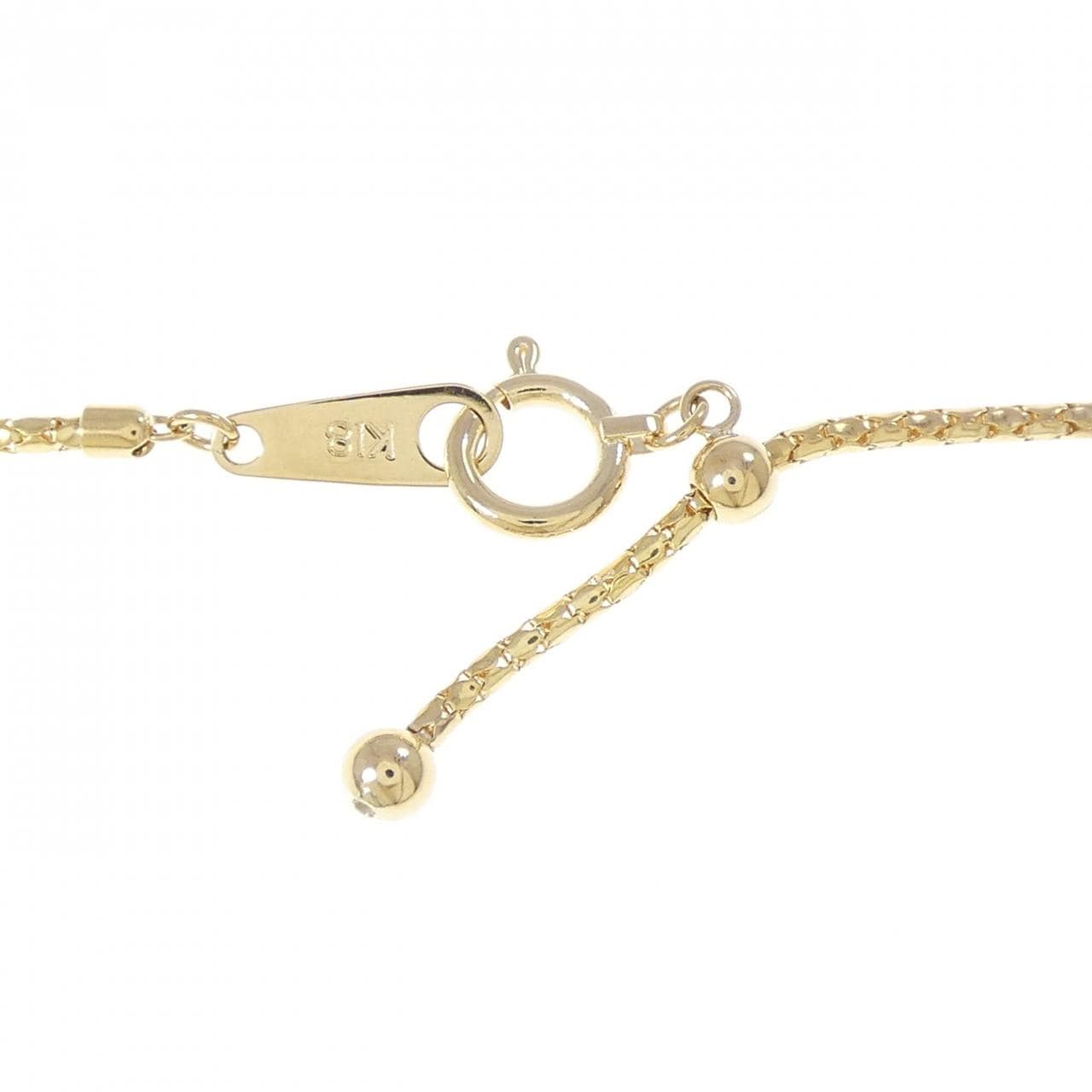 K18YG ルチルクォーツ ネックレス 4.19CT