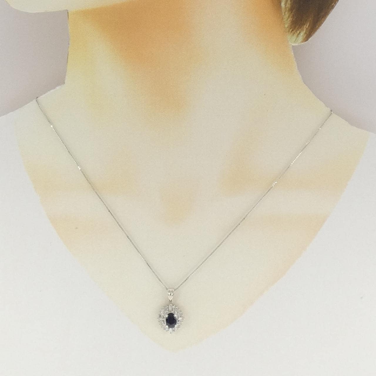 PT900/PT850 サファイヤ ネックレス 1.36CT
