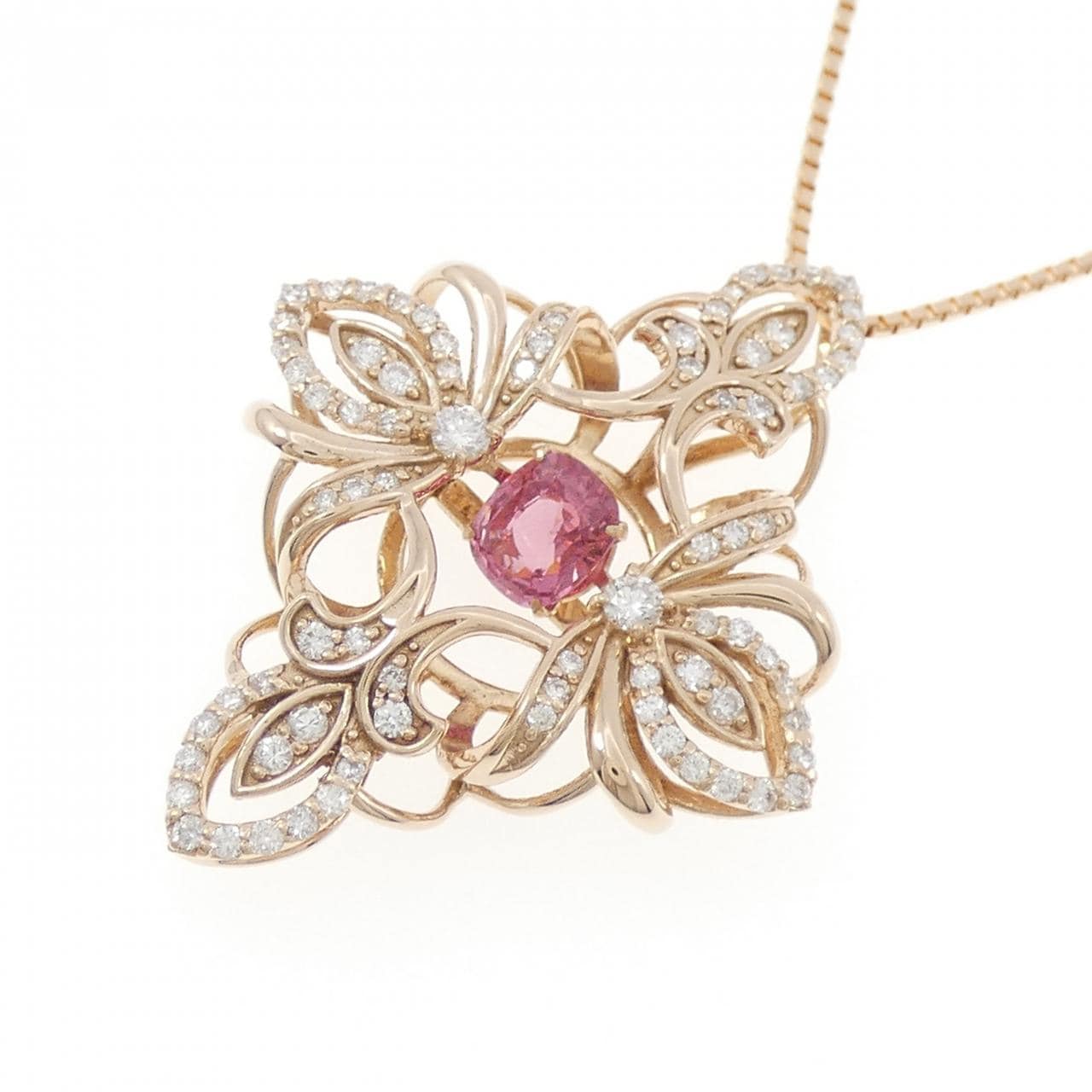 K18PG サファイヤ ネックレス 0.88CT