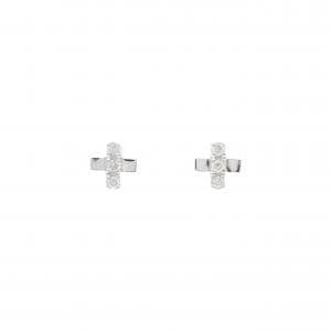 K18WG ダイヤモンド ピアス 0.12CT