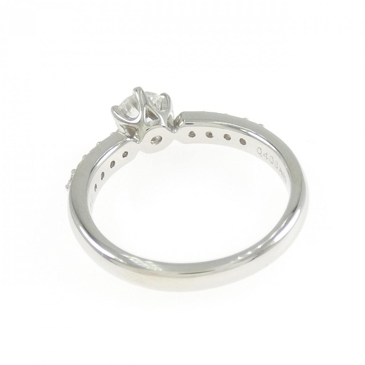 PT950 ダイヤモンド リング 0.408CT E SI2 VG
