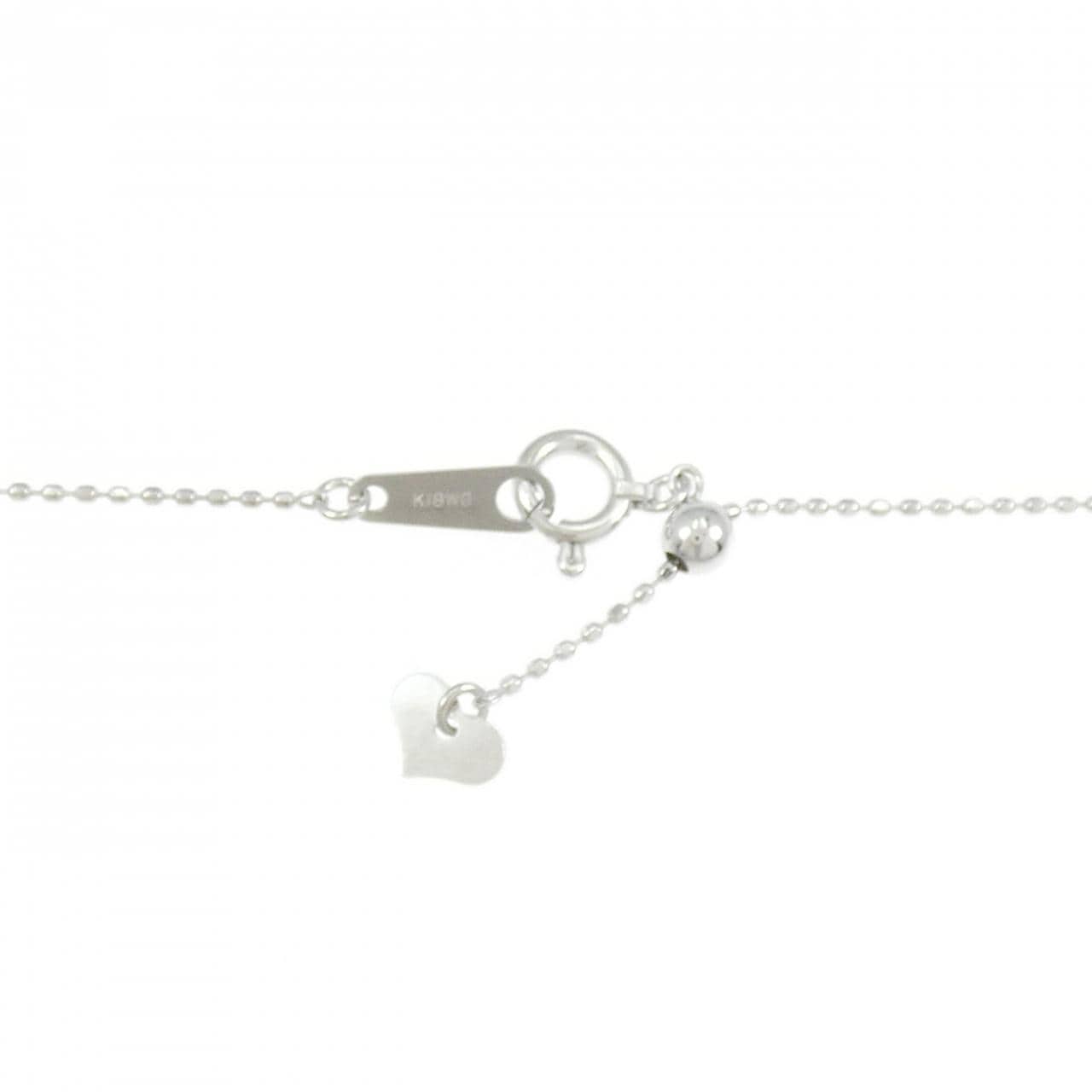 K18WG ダイヤモンド ネックレス 0.18CT