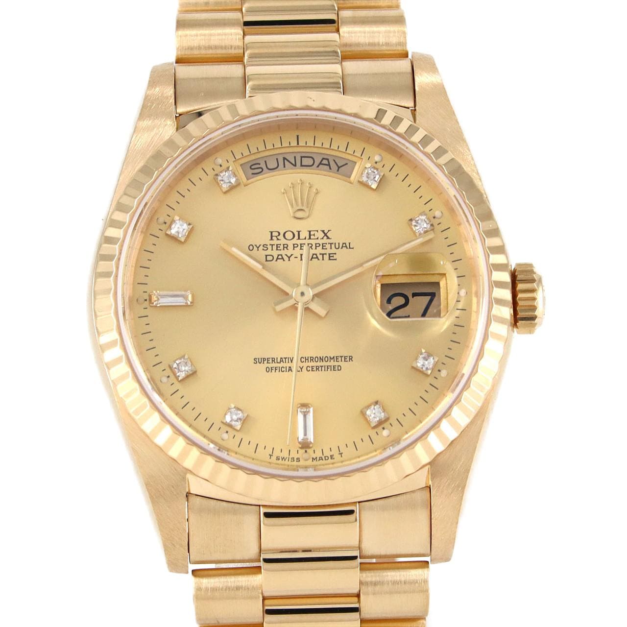 ROLEX Day Date 18238A.YG自動上弦L number