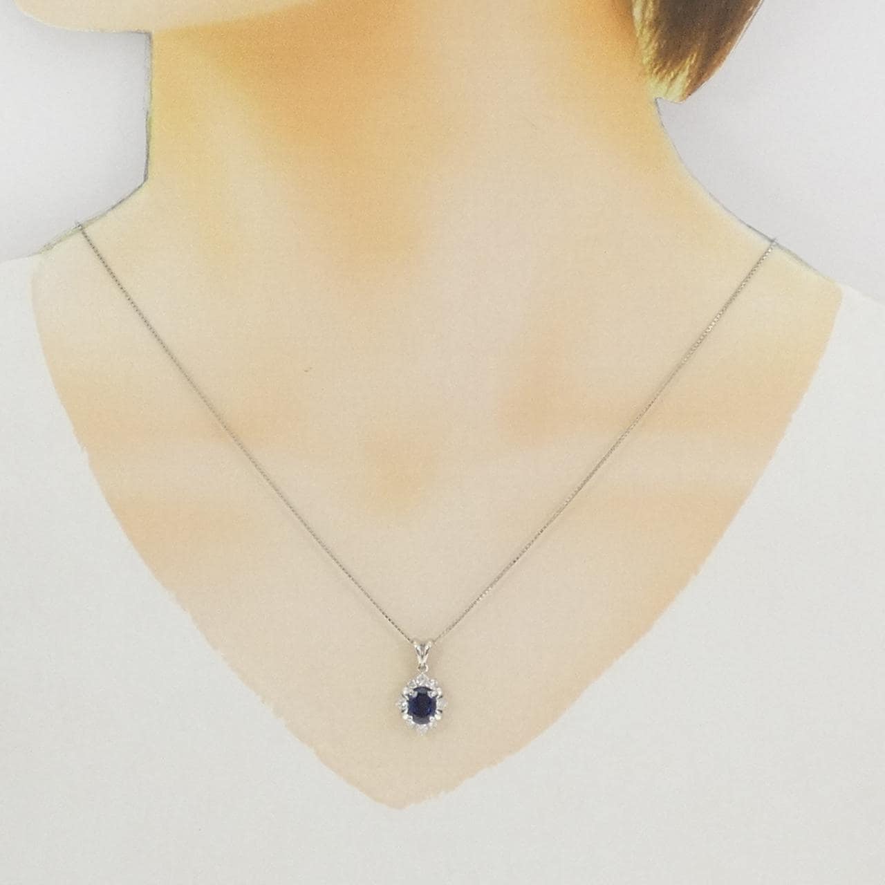 PT900/PT850 サファイヤ ネックレス 1.20CT