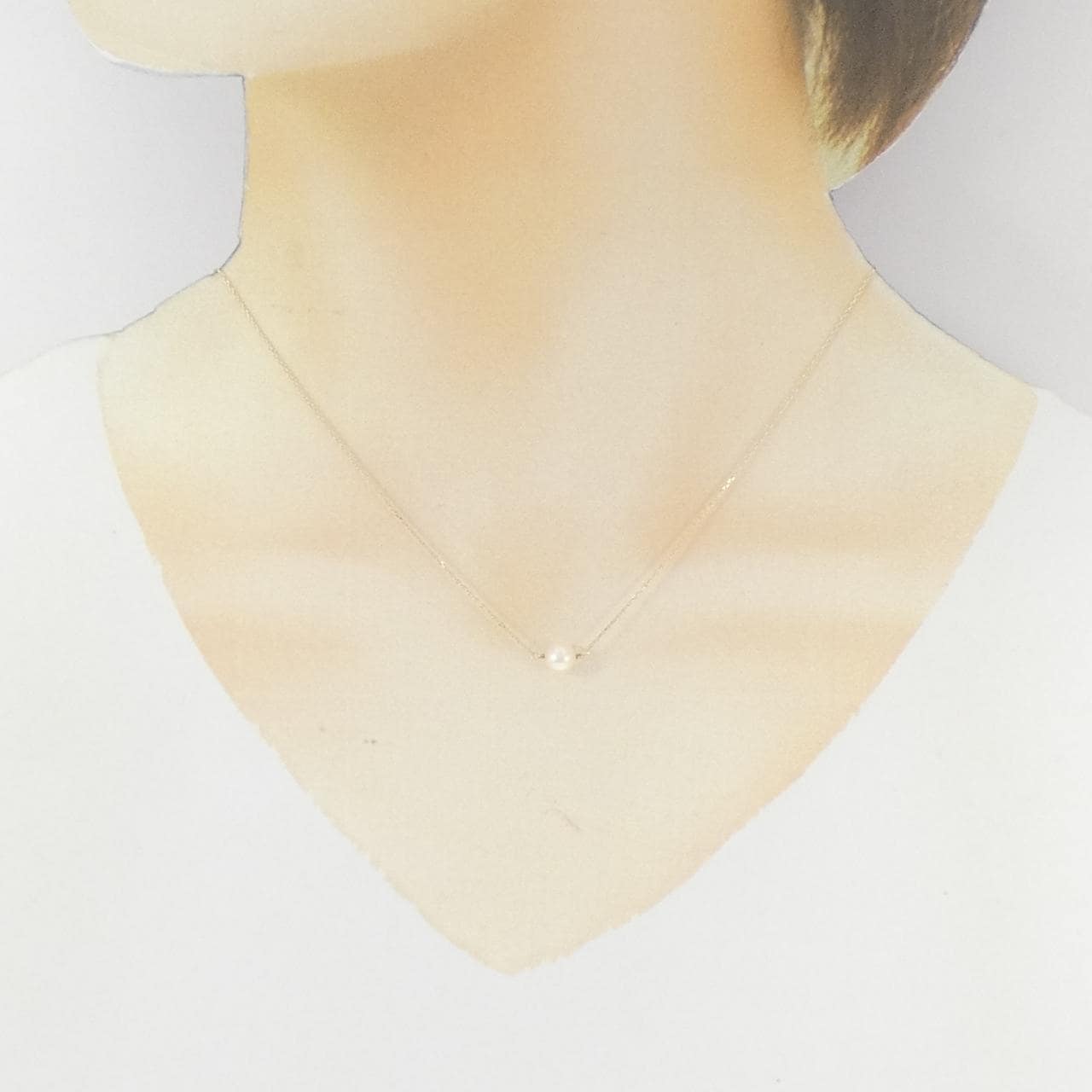 K10YG 淡水パール ネックレス 5.4mm