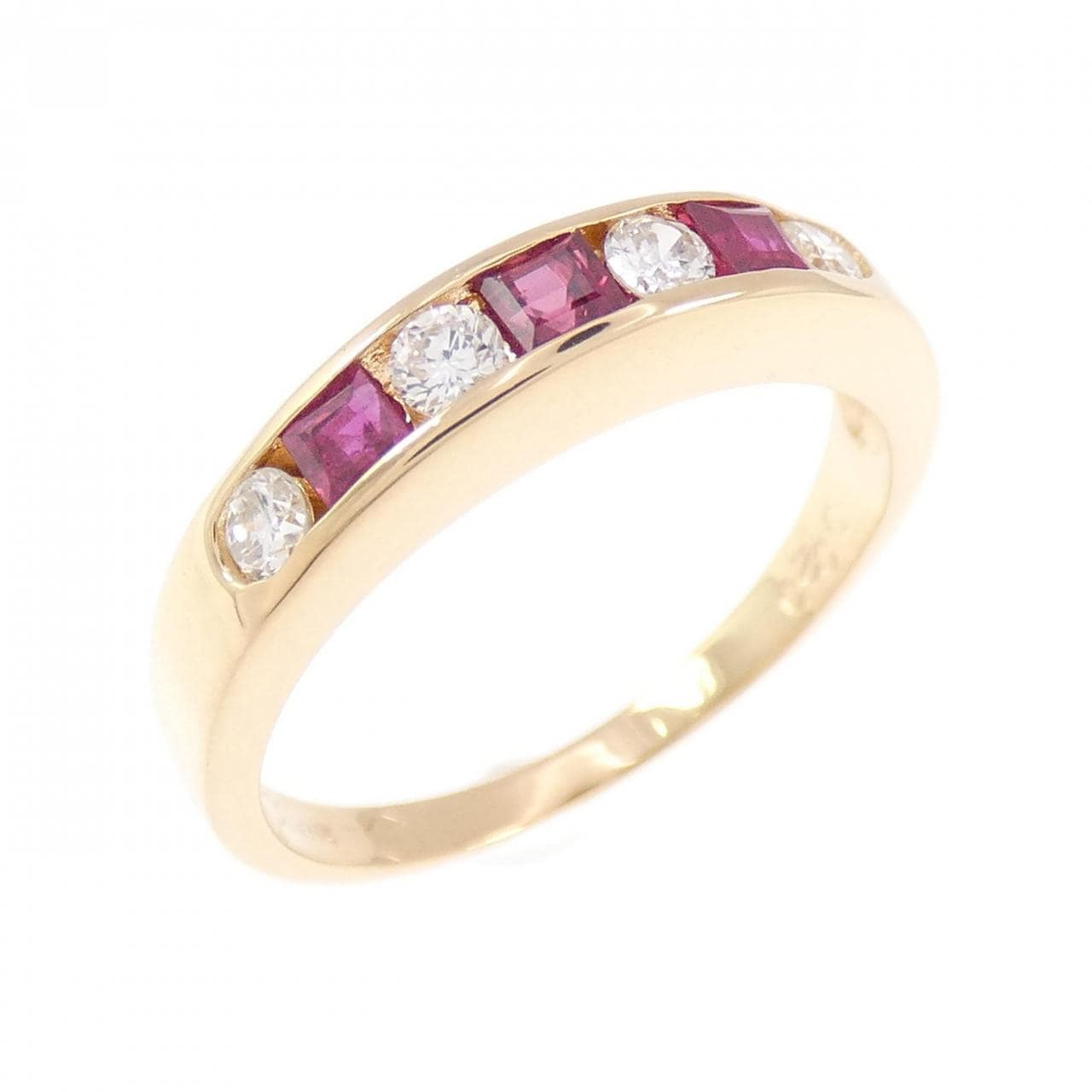 K18YG ルビー リング 0.30CT