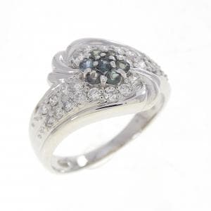 PT900 フラワー アレキサンドライト リング 0.20CT