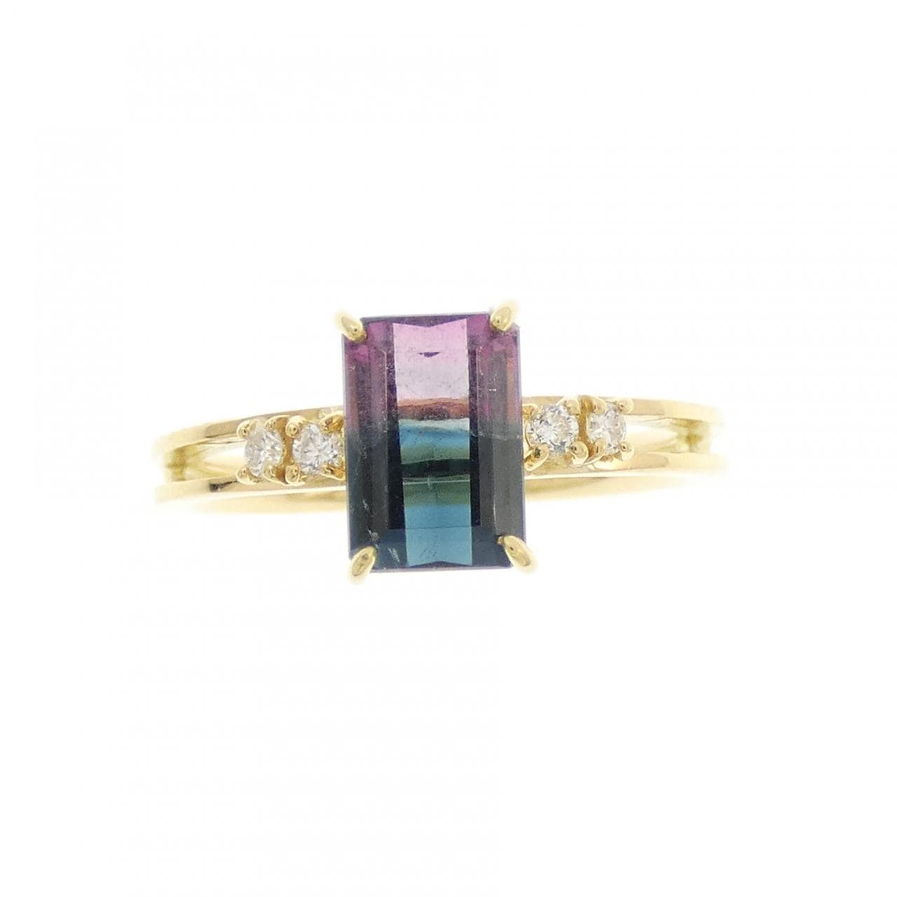 K18YG トルマリン リング 1.314CT