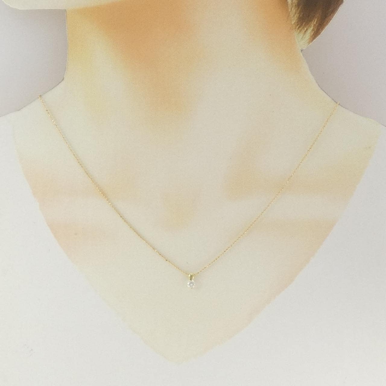 K18YG ダイヤモンド ネックレス 0.20CT
