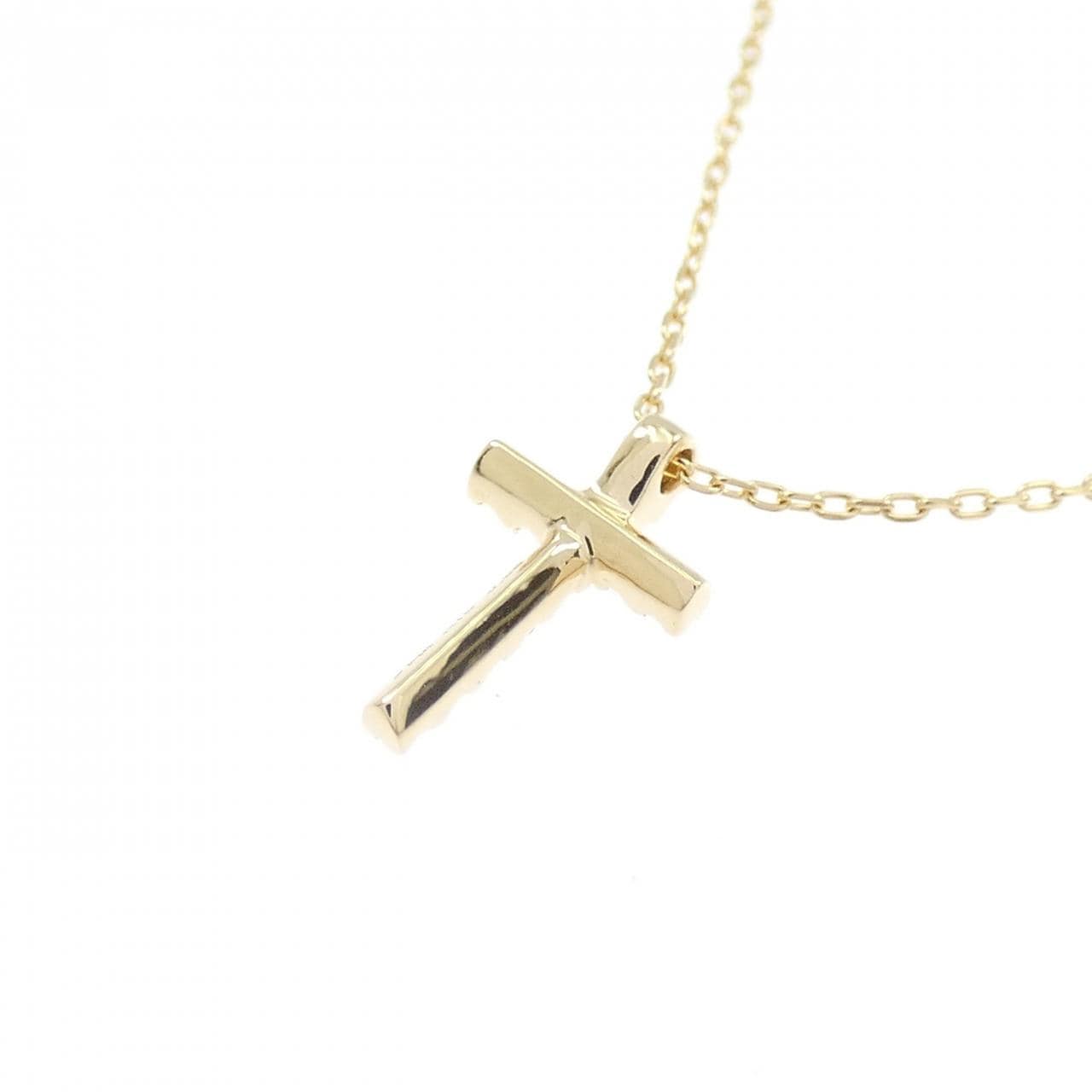 スタージュエリー クロス ダイヤモンド ネックレス 0.03CT