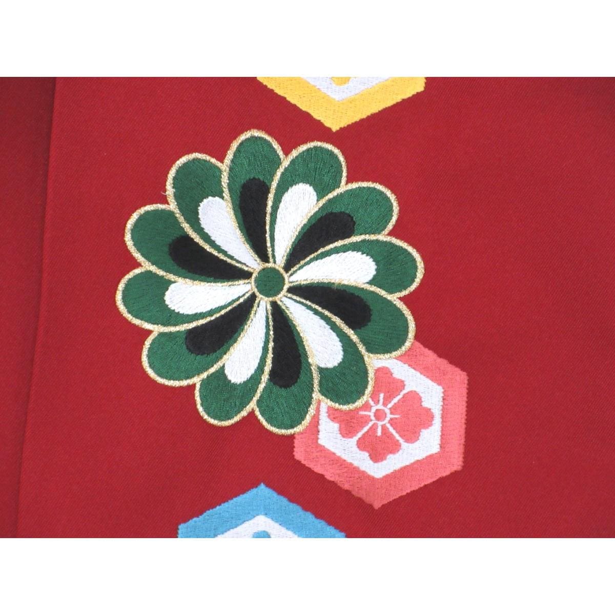 女袴　刺繍　紐下９１ｃｍ