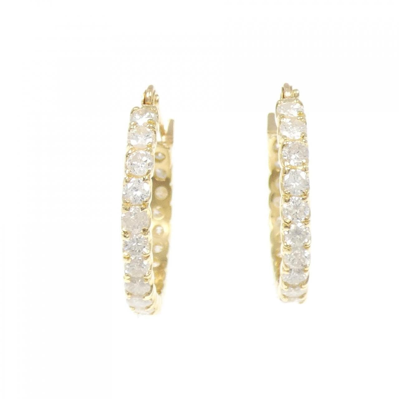 K18YG ダイヤモンド ピアス 2.24CT