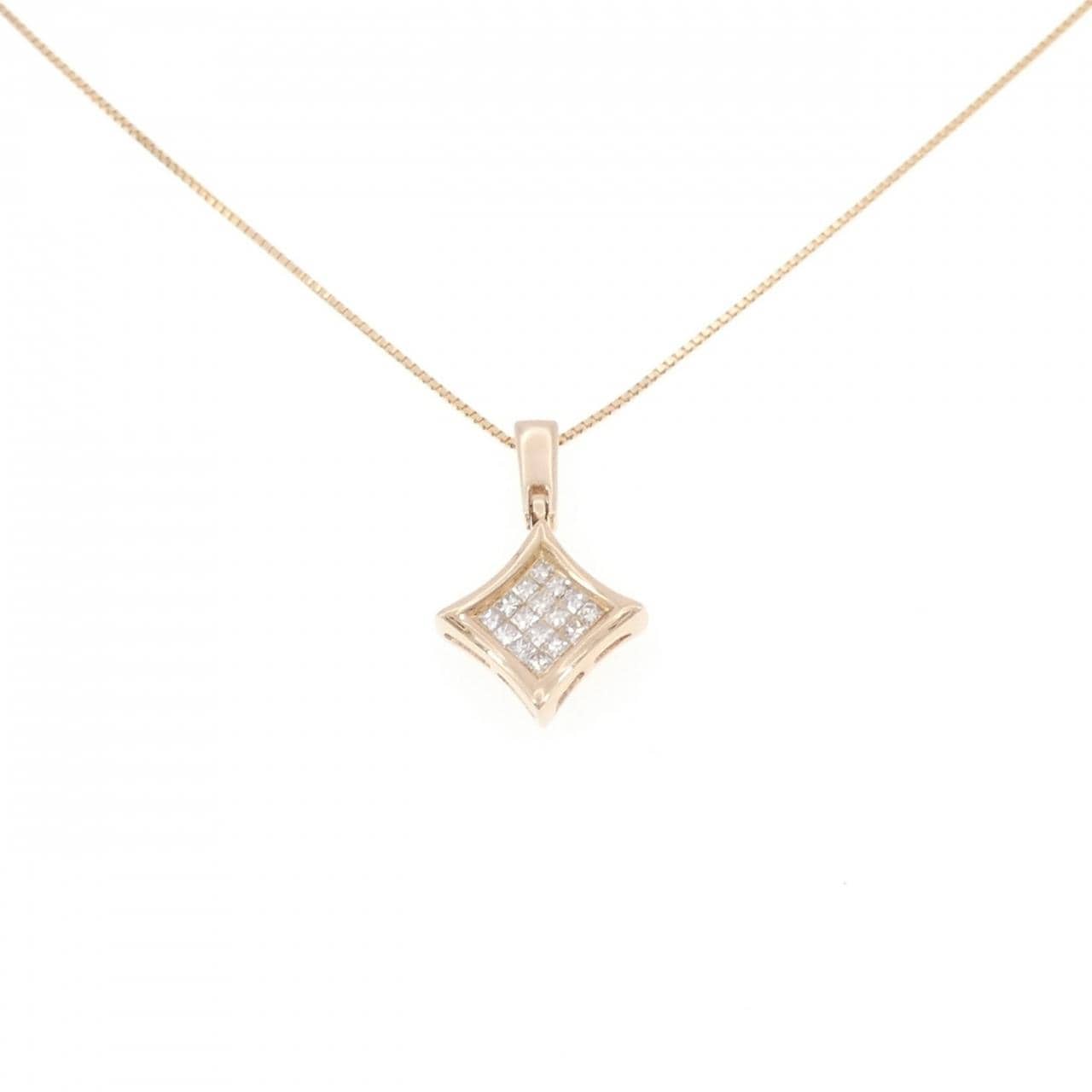 K18PG ダイヤモンド ネックレス 0.25CT